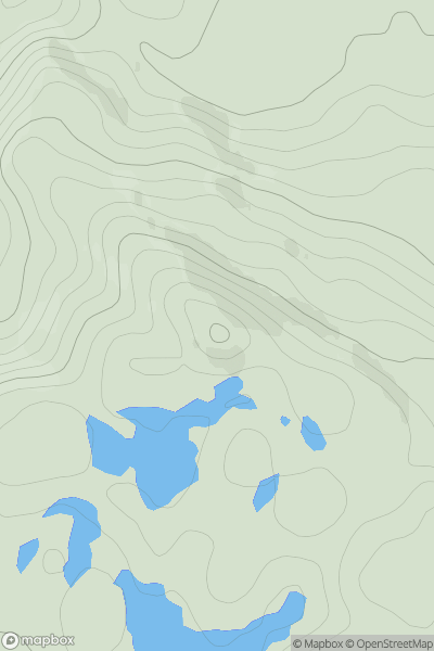 Thumbnail image for Sidhean Mor [Loch Torridon to Loch Maree] showing contour plot for surrounding peak